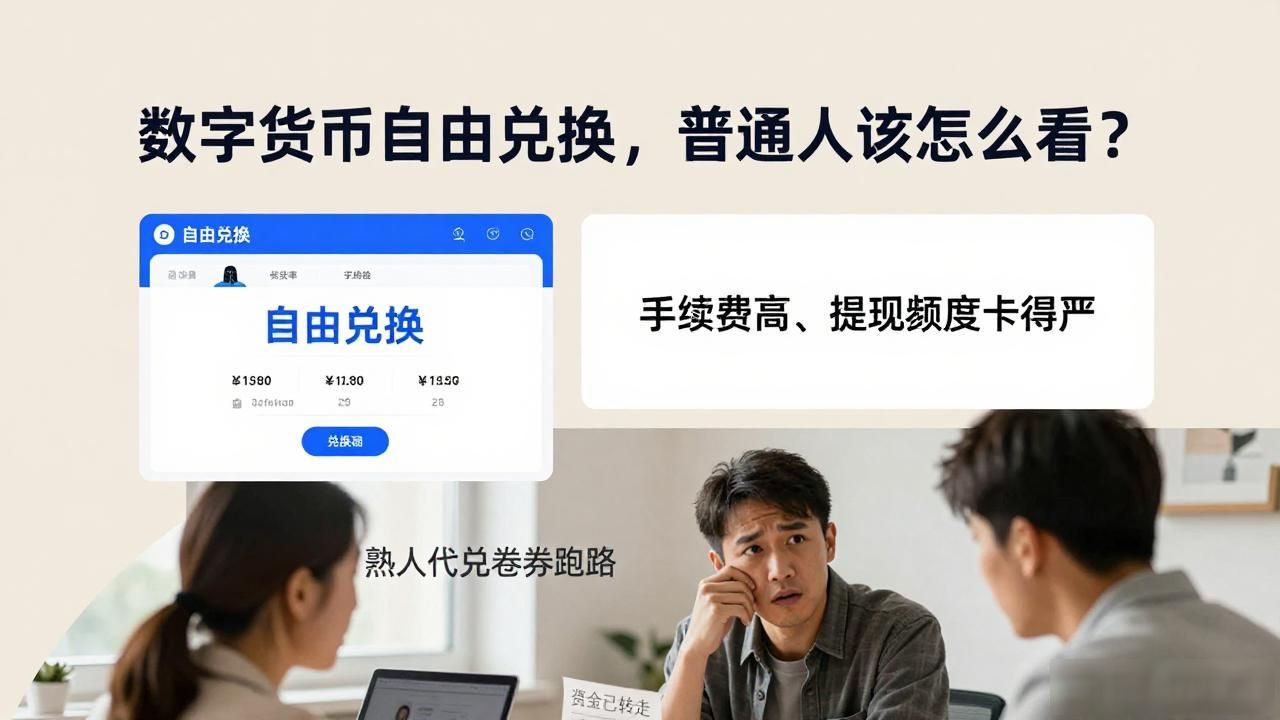 数字货币自由兑换，普通人该怎么看？