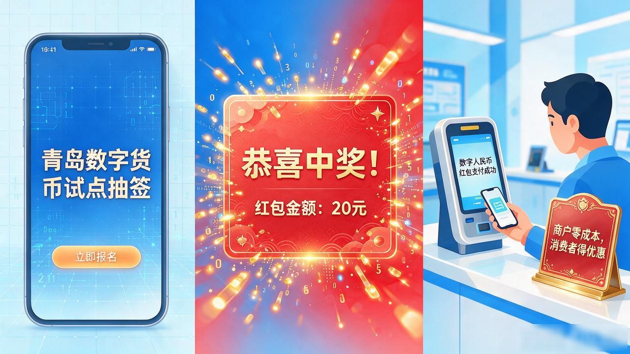 青岛数字货币试点抽签：怎么报名、抽中后到底能干什么