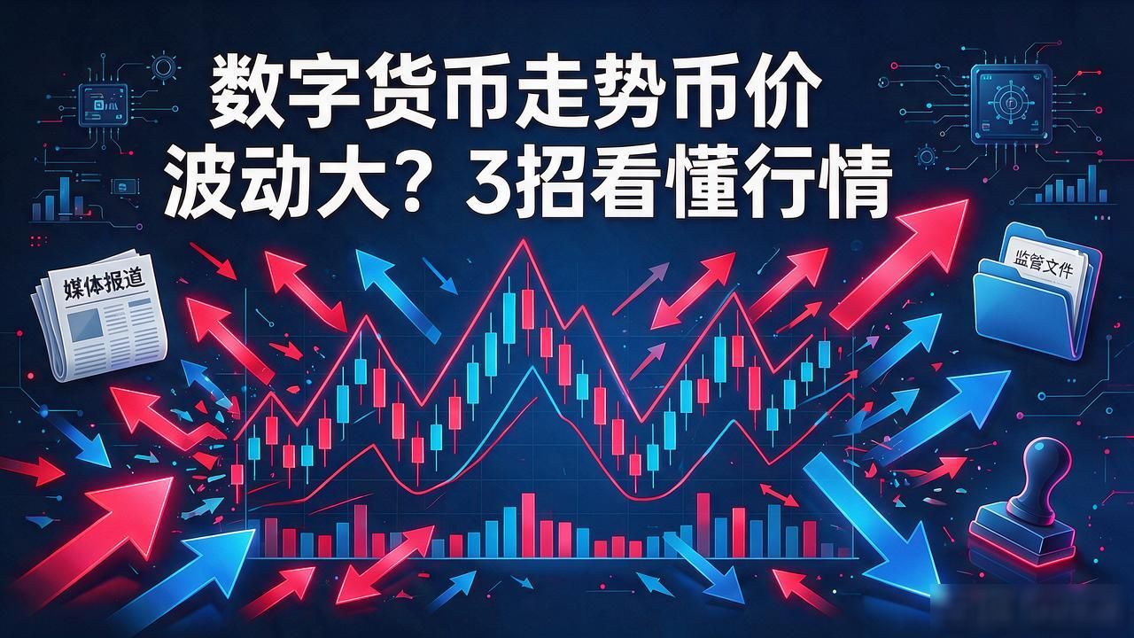 数字货币走势币价波动大？3招看懂行情