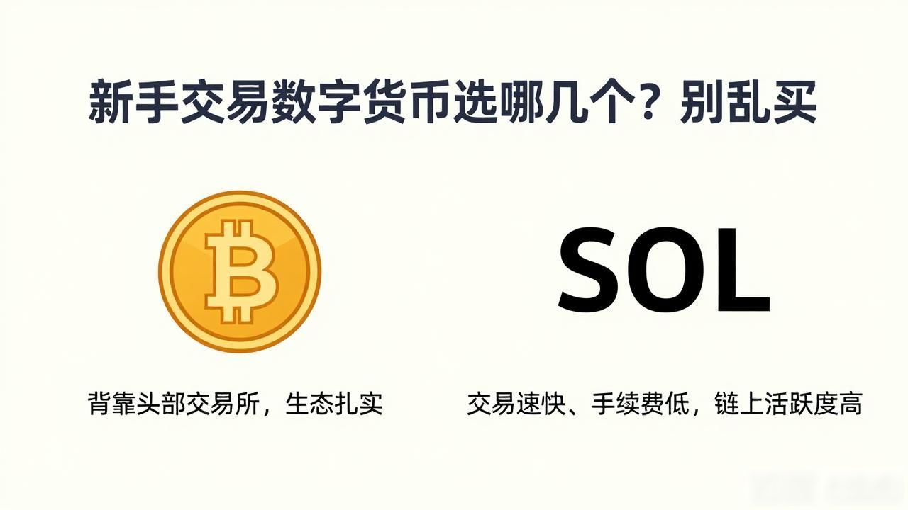 新手交易数字货币选哪几个？别乱买