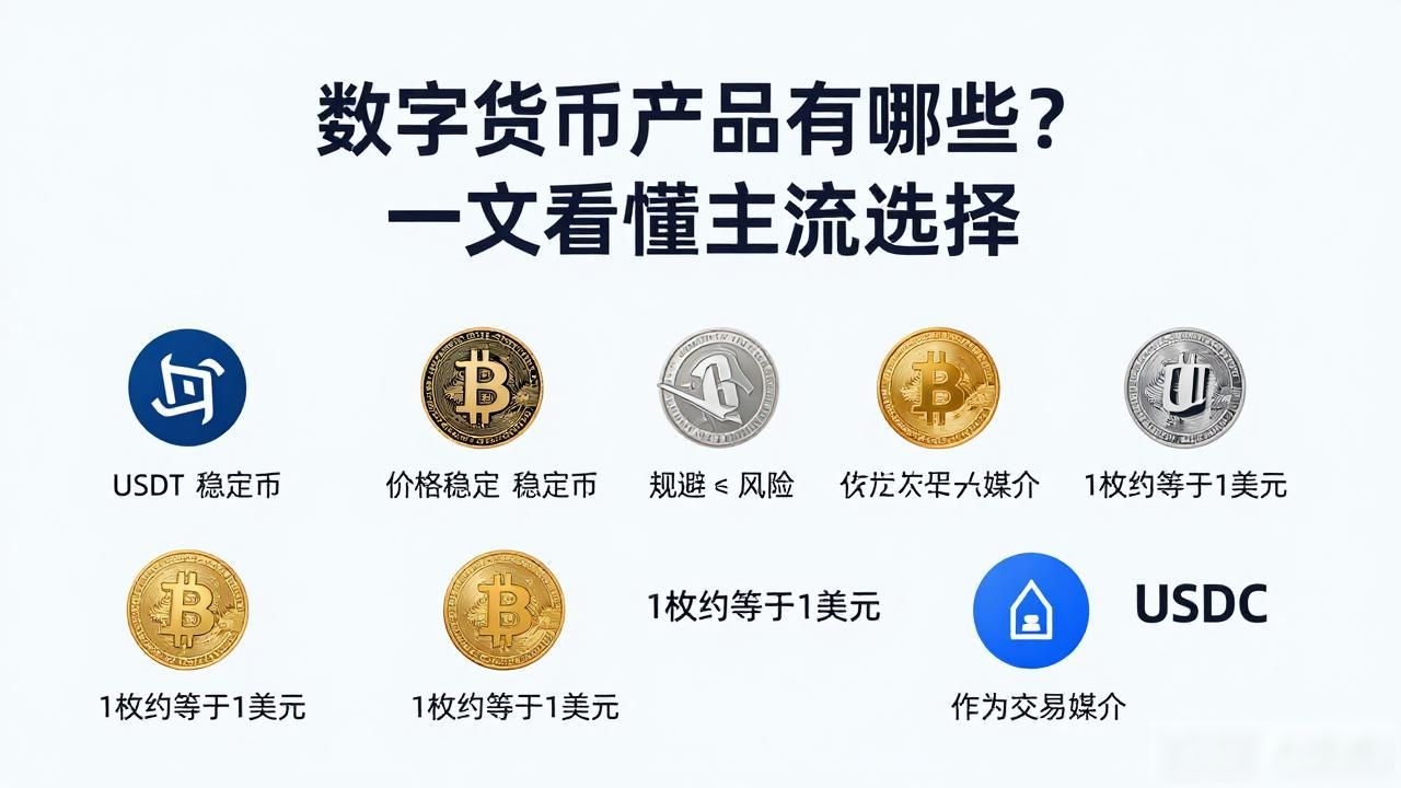 数字货币产品有哪些？一文看懂主流选择