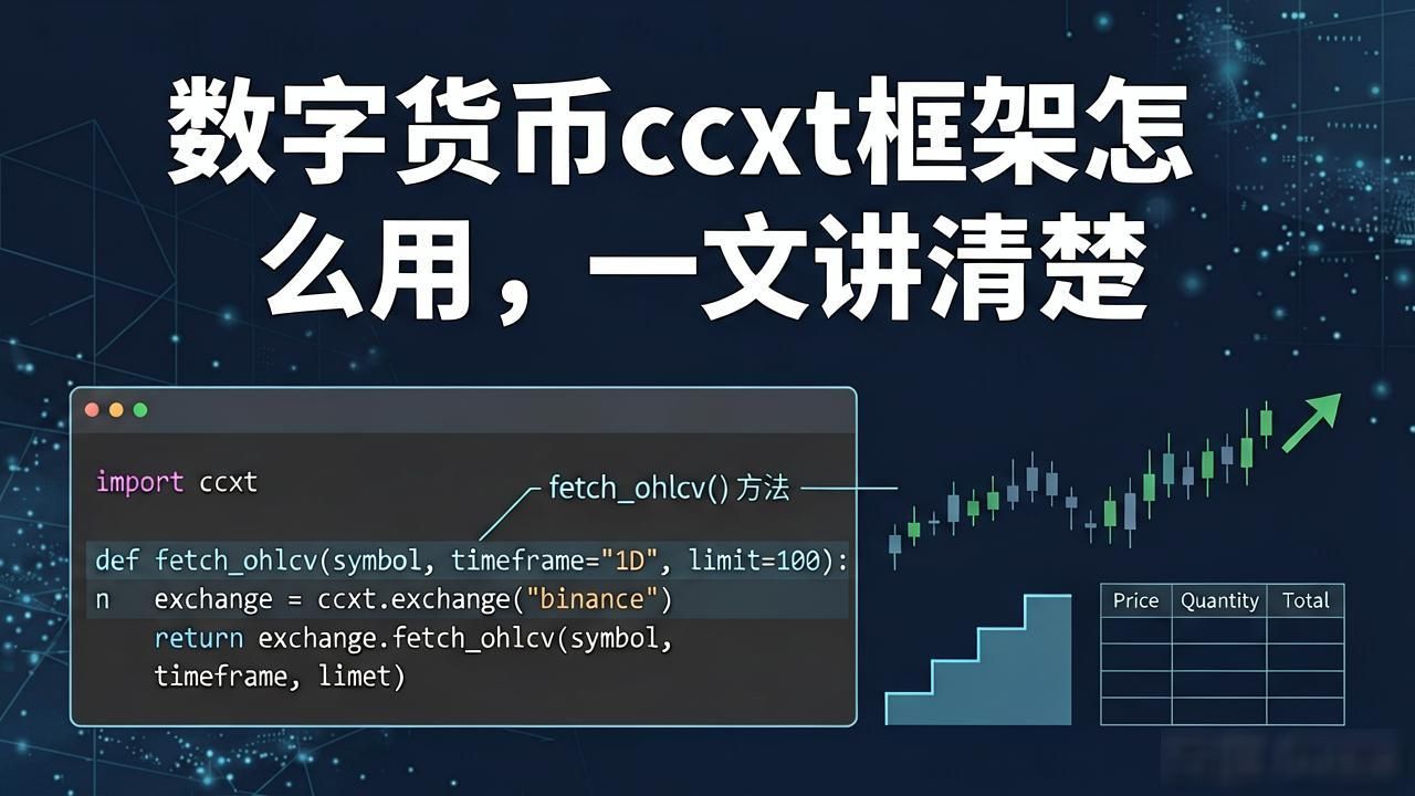 数字货币ccxt框架怎么用，一文讲清楚