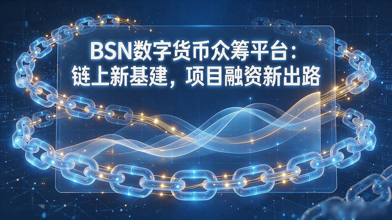BSN数字货币众筹平台：链上新基建，项目融资新出路