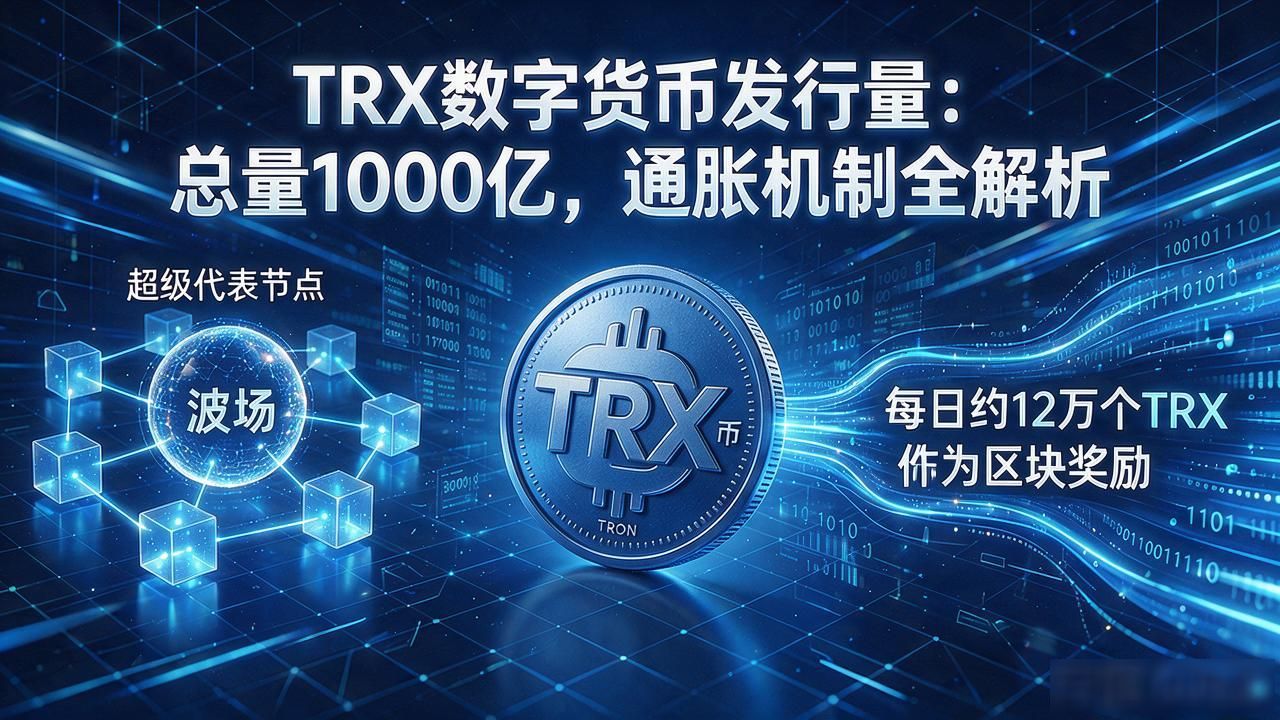 TRX数字货币发行量：总量1000亿，通胀机制全解析