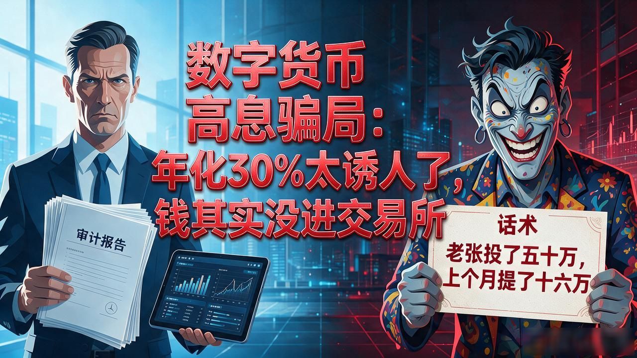 数字货币高息骗局：年化30%太诱人了，钱其实没进交易所