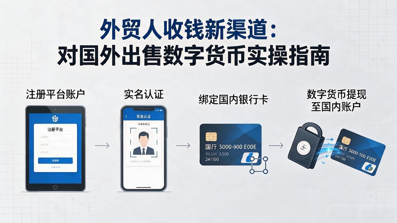 外贸人收钱新渠道：对国外出售数字货币实操指南