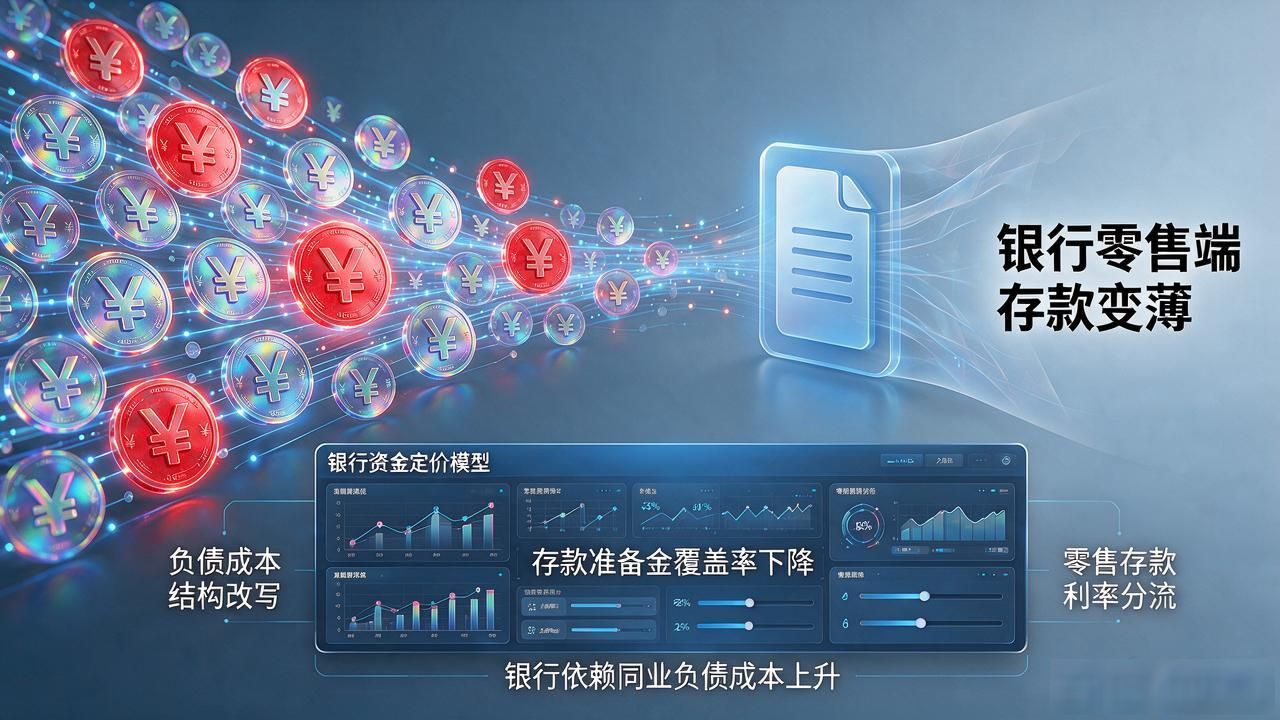 数字货币没有派生存款，银行放贷的钱到底从哪个口袋里出来的
