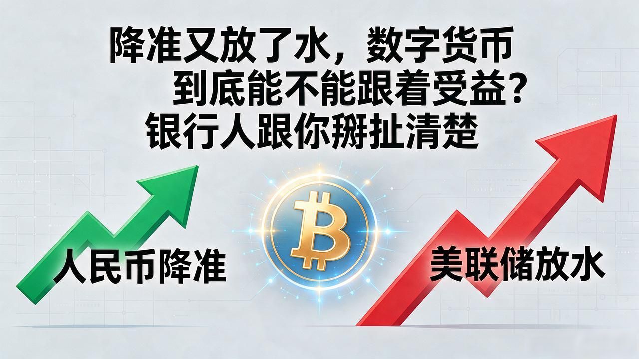 降准又放了水，数字货币到底能不能跟着受益？银行人跟你掰扯清楚