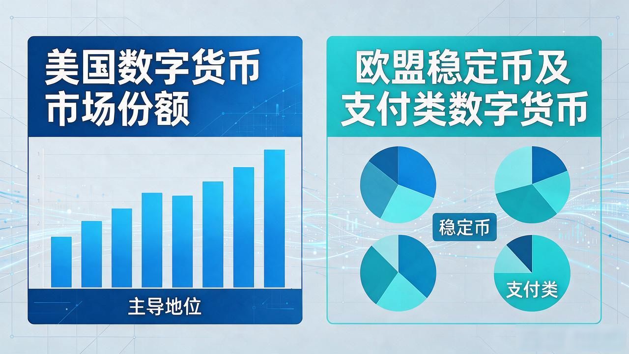 欧美数字货币市场份额大比拼：美国领先欧盟追赶，谁将主导未来？