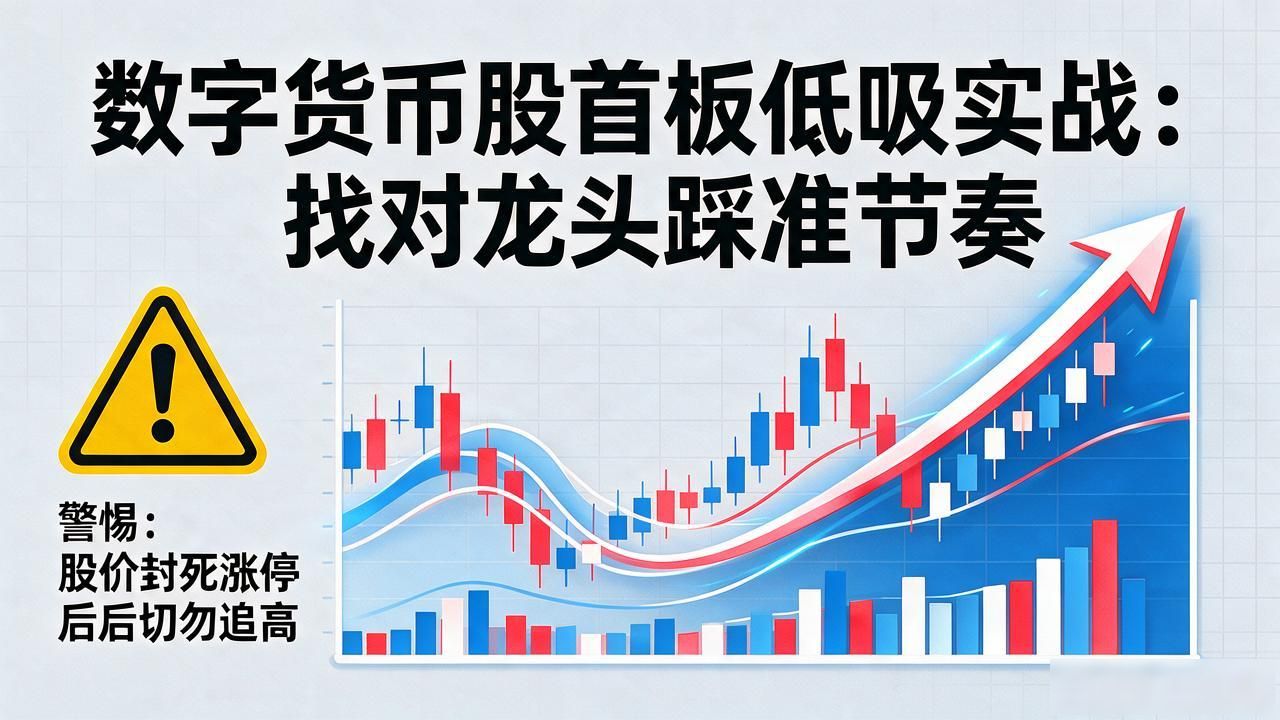 数字货币股首板低吸实战：找对龙头踩准节奏