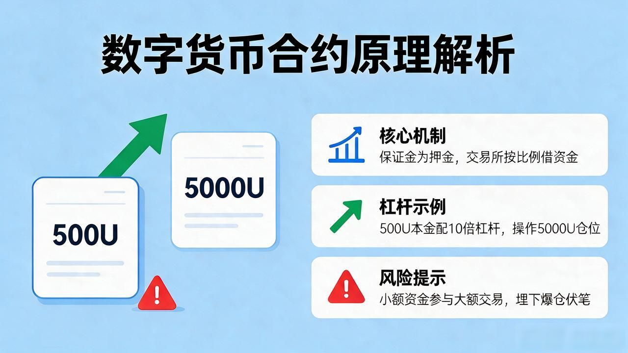 数字货币合约原理大白话：杠杆、爆仓、强平全解析
