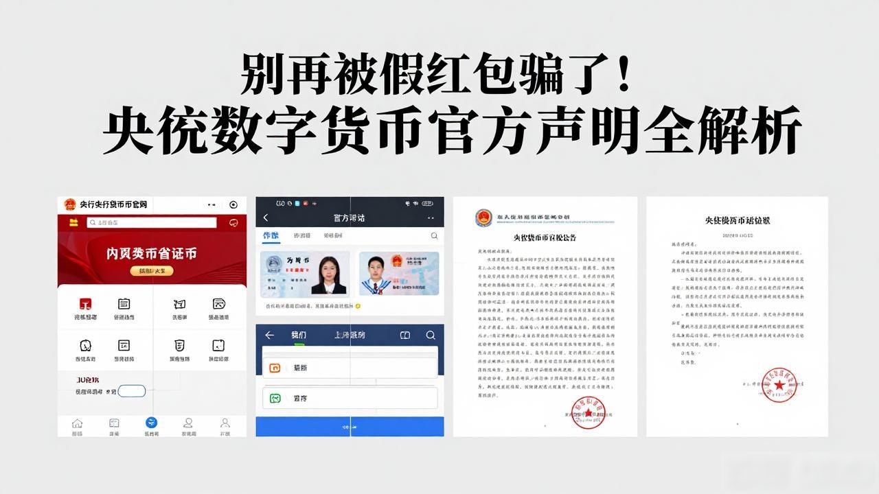 别再被假红包骗了！央行数字货币官方声明全解析