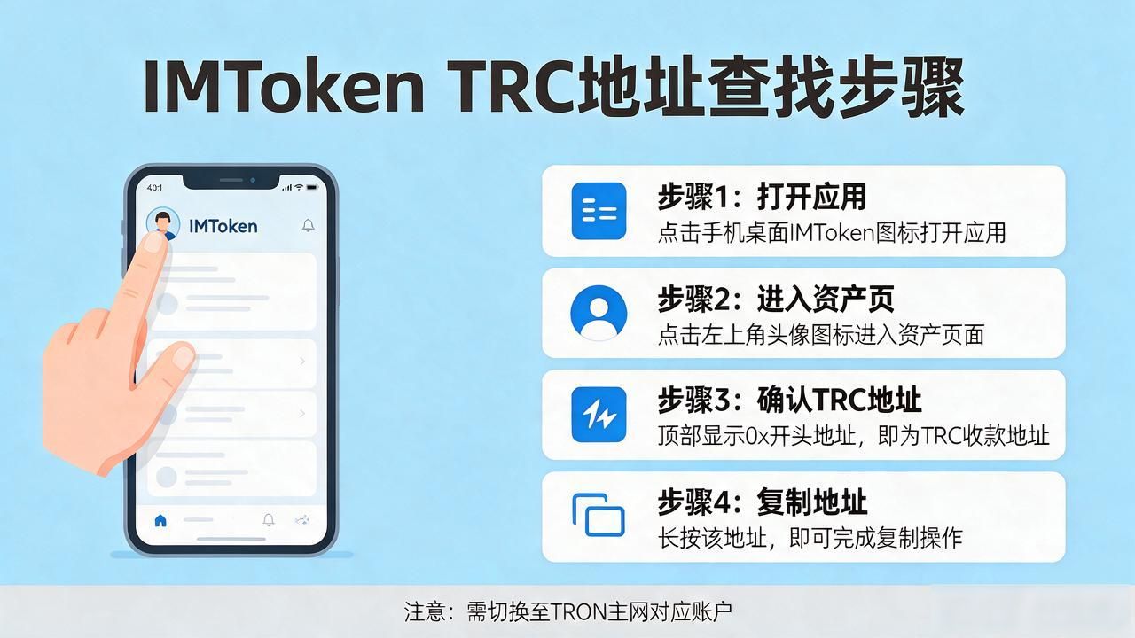 IMToken里TRC收款地址在哪找，跟主网地址是同一个