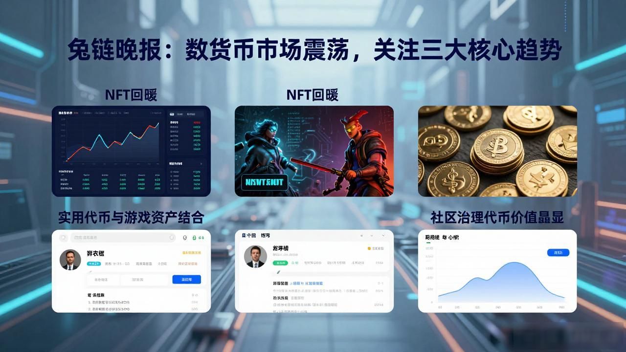 兔链晚报：数字货币市场震荡，关注三大核心趋势