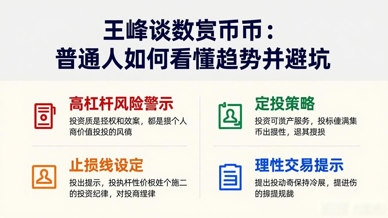 王峰谈数字货币：普通人如何看懂趋势并避坑