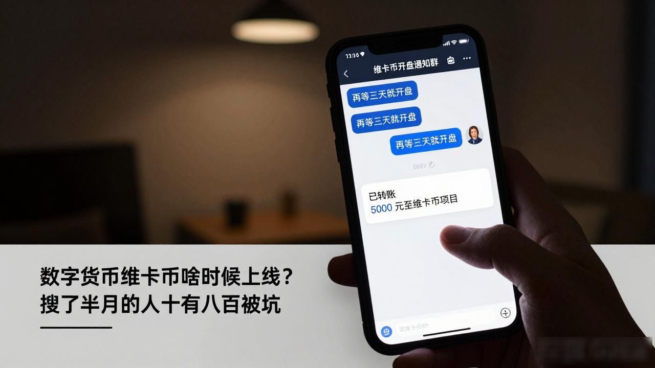 数字货币维卡币啥时候上线？搜了半个月的人十有八九被坑