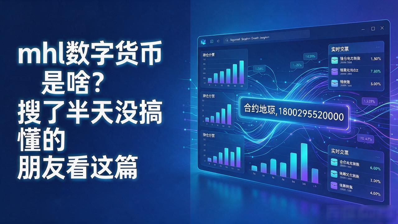 mhl数字货币是啥？搜了半天没搞懂的朋友看这篇