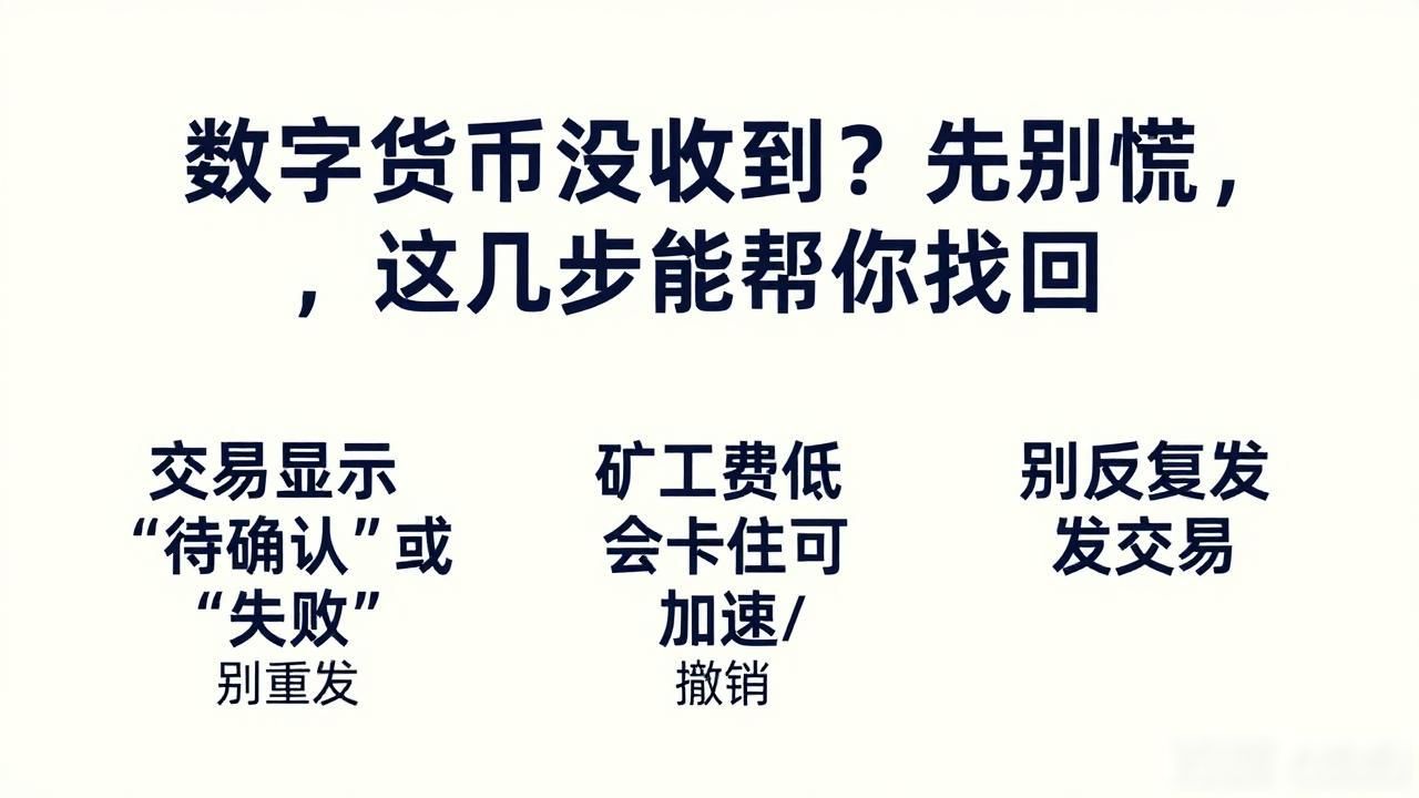 数字货币没收到？先别慌，这几步能帮你找回