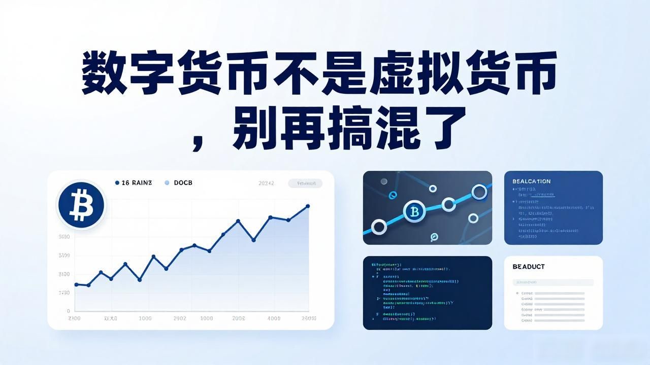 数字货币不是虚拟货币，别再搞混了