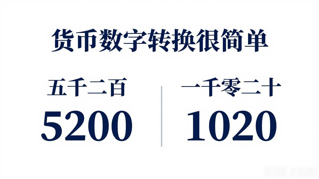 货币数字转换很简单
