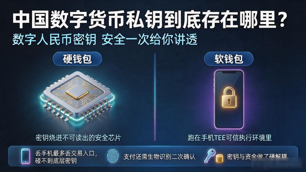 中国数字货币私钥到底存在哪里？数字人民币密钥安全一次给你讲透